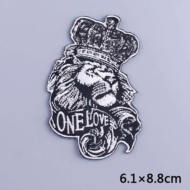 Diy панк череп патчи утюгом нашивки на одежду Скелет значки полосы патч вышитые