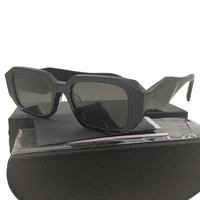 polygon water chestnut personality black brand shades retro sun rectangular weird acetate sunglasses black 2021 designer large