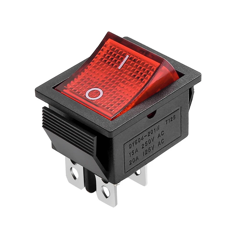 

Boat become warped board the power button button with lamp switch KCD4 Rocker Switch type 2 road 4 feet 15A 250VAC/20A 125VAC