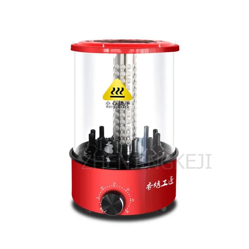 220v home electricity barbecue furnace lazy smoke free small electric grill infrared fast spin barbecue machine high power 1100w free global shipping