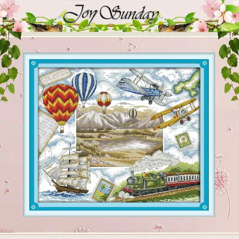 Наборы для вышивки крестиком 14 карат дорожные узоры по всему миру оптовая