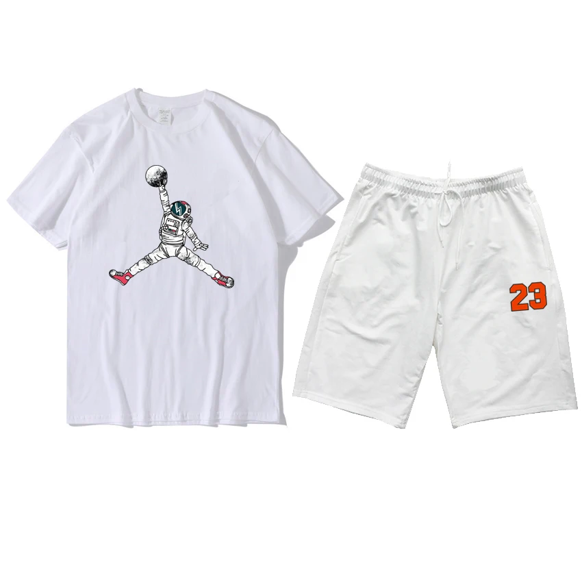 

2021 NEW Summer shorts Casual outdoor street Sleeves Pullover Mens Fashion New High-quality Cotton men's suit