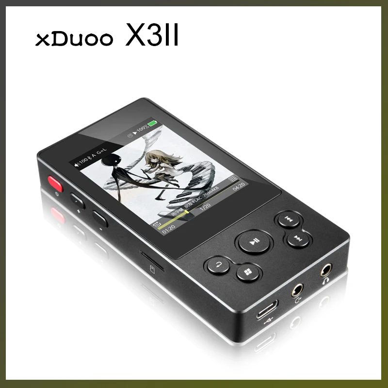 Xduoo X3II 2 го поколения AK4490 Bluetooth портативный HD музыкальный плеер без
