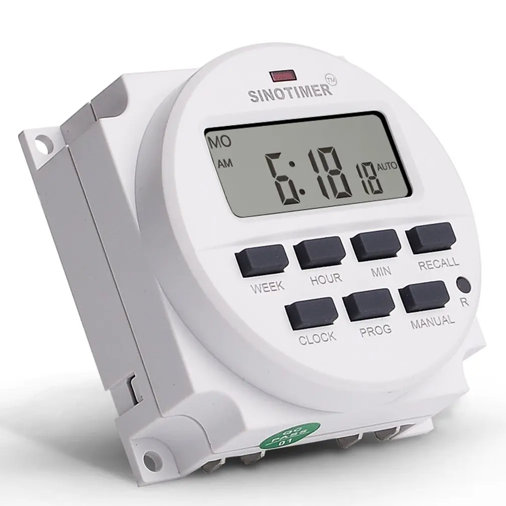 

TM618H-2 Programmable Digital Display LCD Time Control Switch Timer For Advertising Light Box Broadcasting Equipment