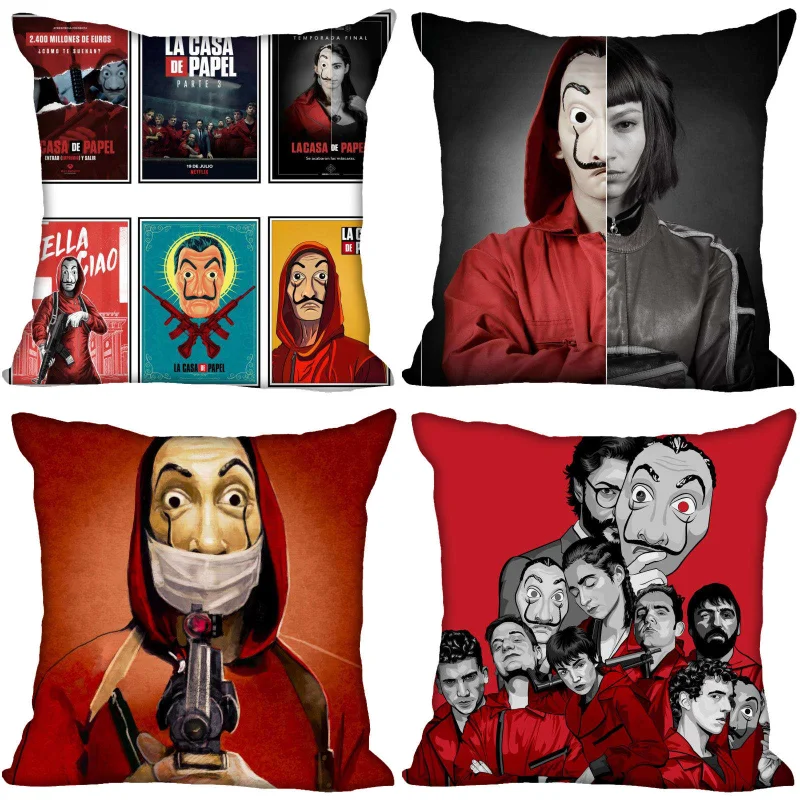 La Casa De Papel наволочка Спальня для дома или офиса декоративные наволочки квадратная