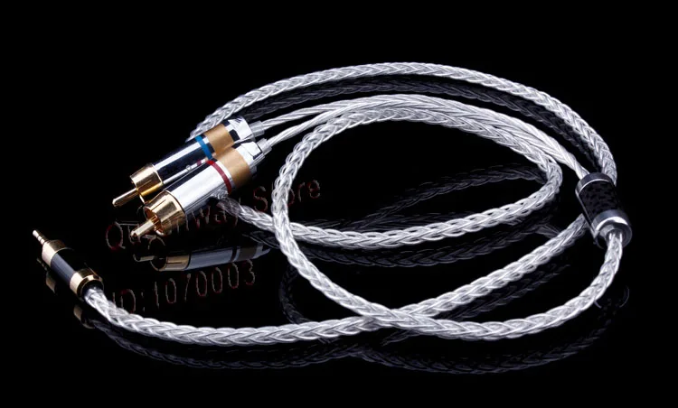 Один серебряного цвета с кристальной платформой аудио кабель 2 5 мм hi Fi