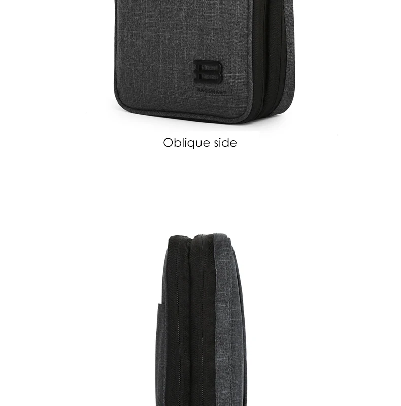 BAGSMART электронные дорожные аксессуары нейлон для sd-карты USB кабель Kindle iPad зарядное устройство портативные аксессуары сумка