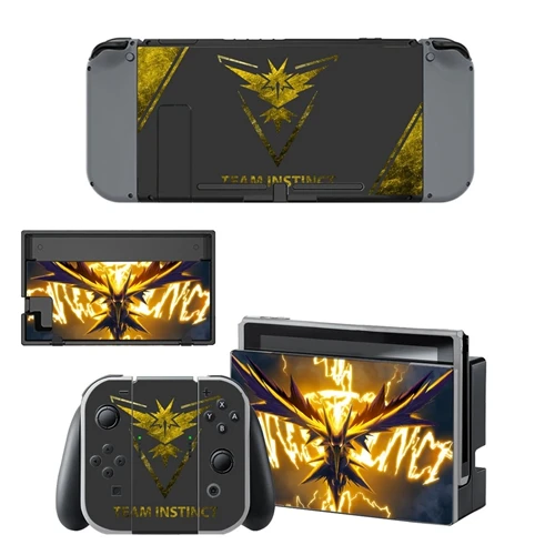 YSNS1391 Чехол с покемонами, наклейка для Kind Switch NS Console& контроллер, Виниловая наклейка, протектор - Цвет: YSNS1391