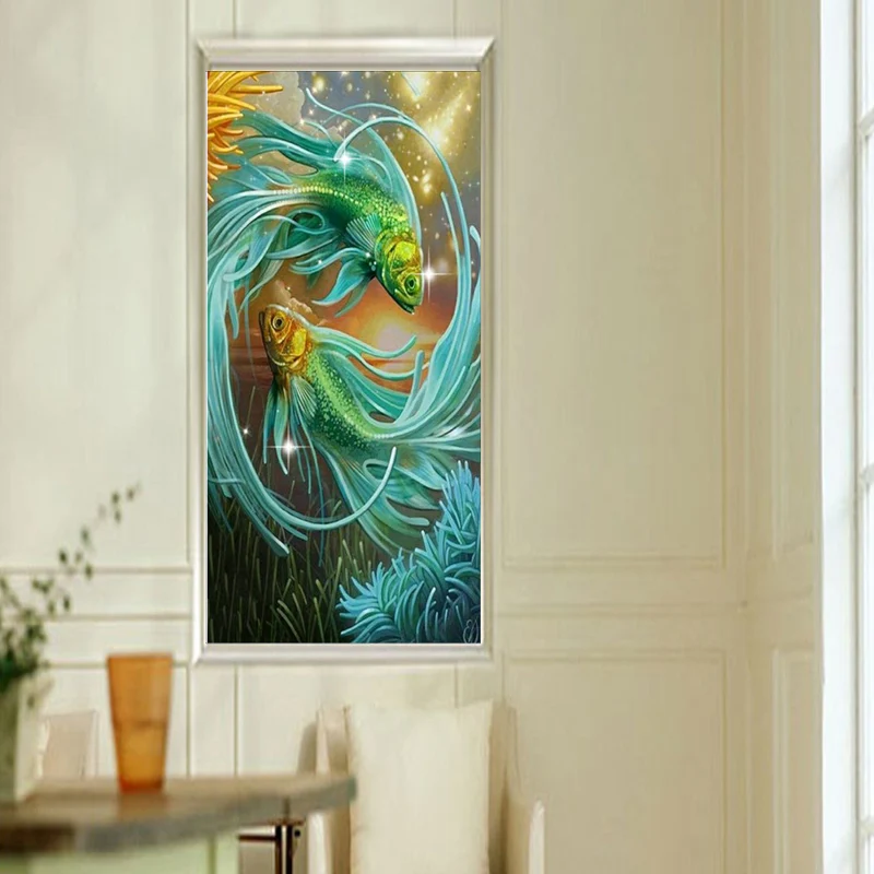 Алмазная 5d картина съемная круглая Най Юэ 2017 Новое поступление 30*50 см две серо