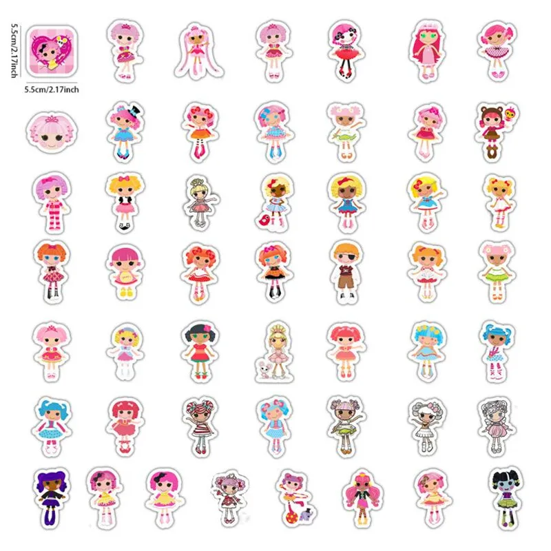 

10/30/50PCS children angel doll cute suitcase skateboard cute cartoon graffiti waterproof sticker decoration wholesale