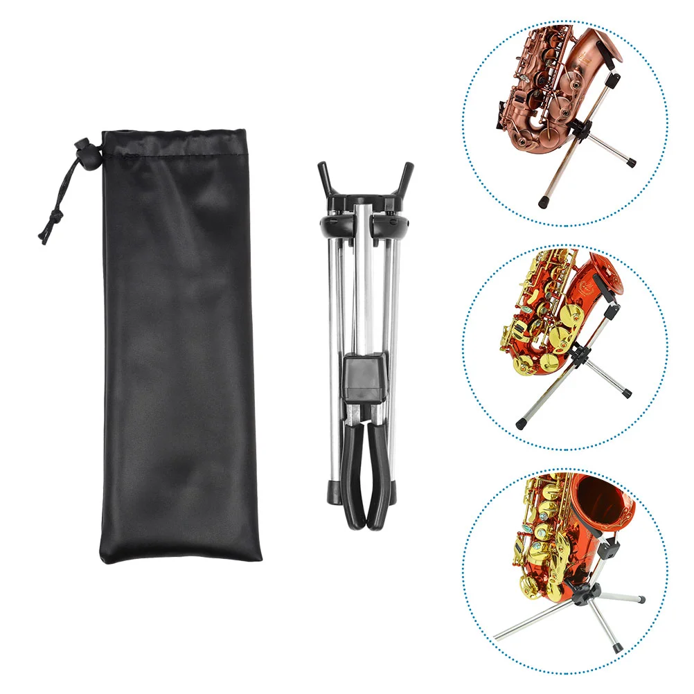 

1 шт. Складная подставка для телефона премиум-класса прочная подставка для саксофона (черная)