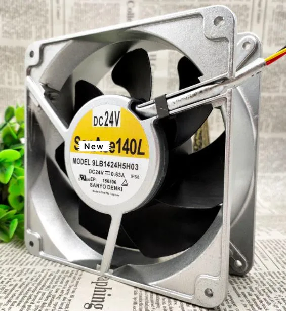 

For SANYO 9LB1424H5H03 DC 24V 0.63A 140x140x50mm Server Cooling Fan