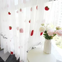 finished fruit curtain tulle for living room bedroom childrens room window screening kitchen sheer curtain w zh0264