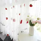Готовые тюлевые занавески с фруктами для гостиной, спальни, детской комнаты, оконные занавески для кухни, сплошные занавески W-ZH026 #4