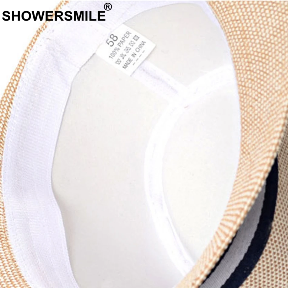 SHOWERSMILE серая джазовая шляпа мужские классические Лоскутные фетровые шляпы