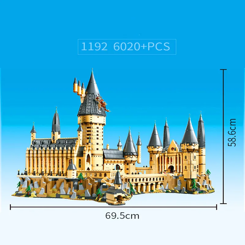 2019 HarryINGLYS волшебный замок школы совместимый дом строительные блоки кирпичи