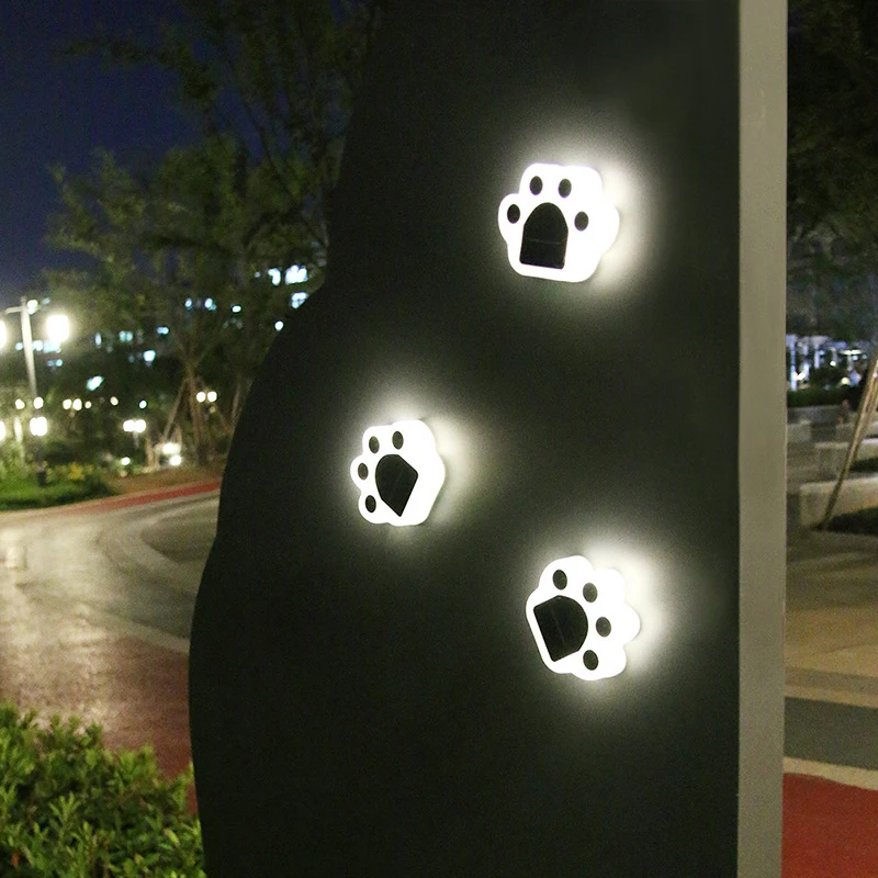 

Suchme Solar Paw Print Lights Outdoor Yard Dog Decor LED Garden Landscape Lights Path Decor Lamp Housewarming Gift for Pet Lover
