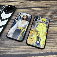 fashion oil painting soft case for iphone 12 mini 11 pro x xs max xr 8 7 6 6s plus se 2 silicone phone cover coque fundas capa