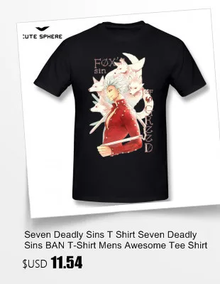 Футболка с надписью «Seven Deadly Sins», футболка с коротким рукавом из 100 хлопка, забавная классическая мужская футболка с принтом 6xl