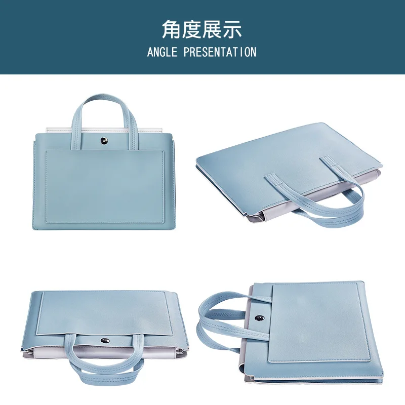 Portable laptop liner bag fashion men and women shoulder bag 13/14/15.6 inch tablet computer bag waterproof briefcase
