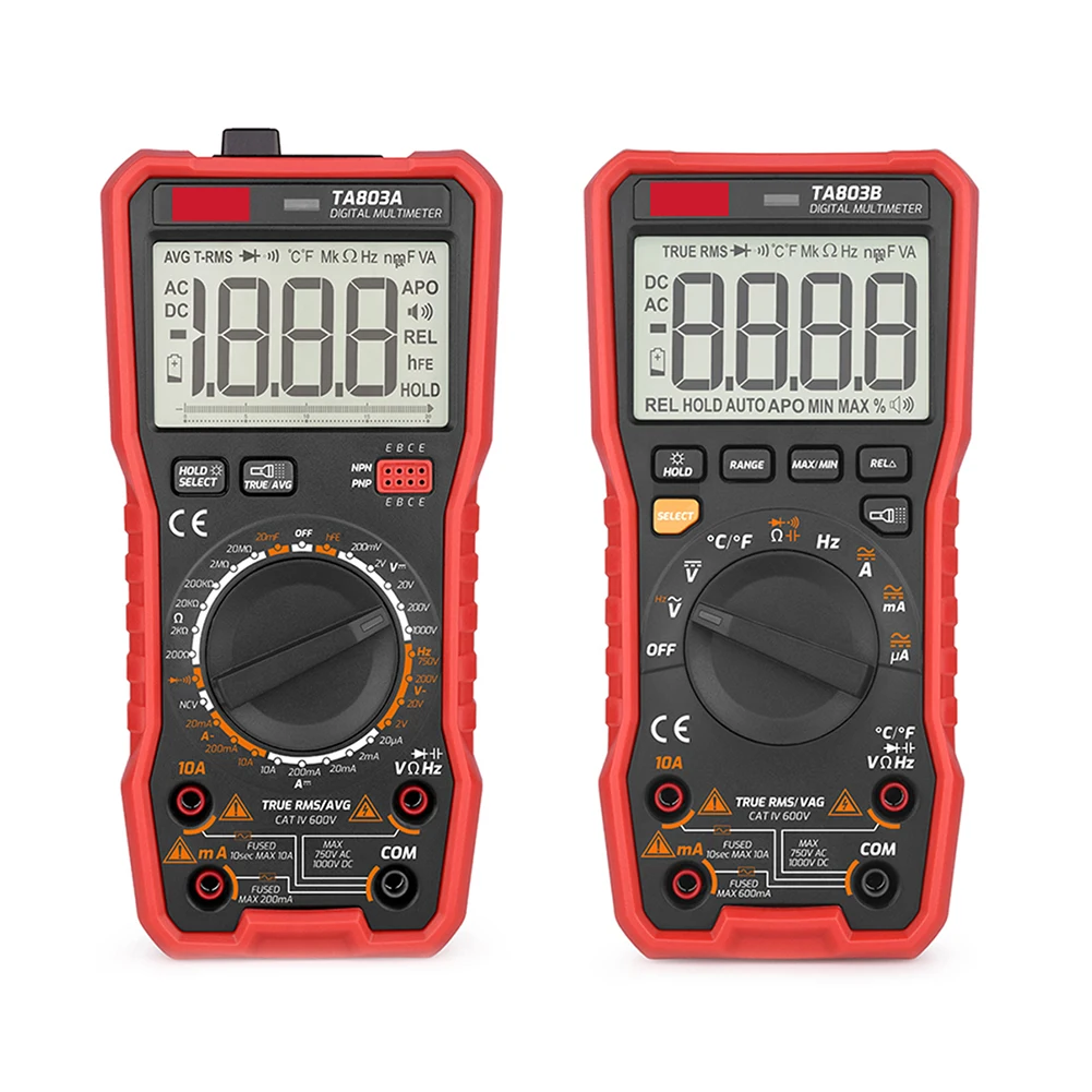 Амперметр предохранитель Вольт тестер Измеритель AC DC Цифровой мультиметр