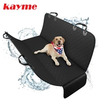 kayme dog car seat coverwaterproof anti dirty rear back seat mat %ef%bc%8cpet carriers protector hammock cushion with safety belt