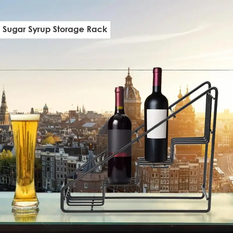 Полка для хранения сиропа из нержавеющей стали магазина кофе дома фруктов
