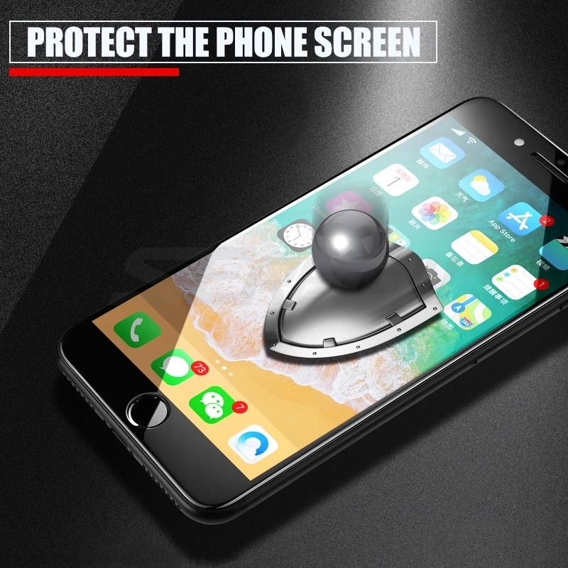Защитное стекло 200D для iPhone 7 8 6 6s 5 5S 5C SE 2020 | Мобильные телефоны и аксессуары