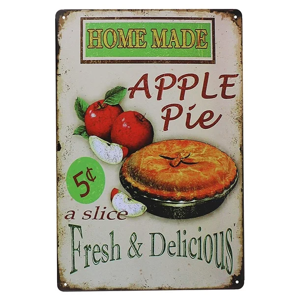 

Delicious cake Tin Sign art wall decoration,iron painting