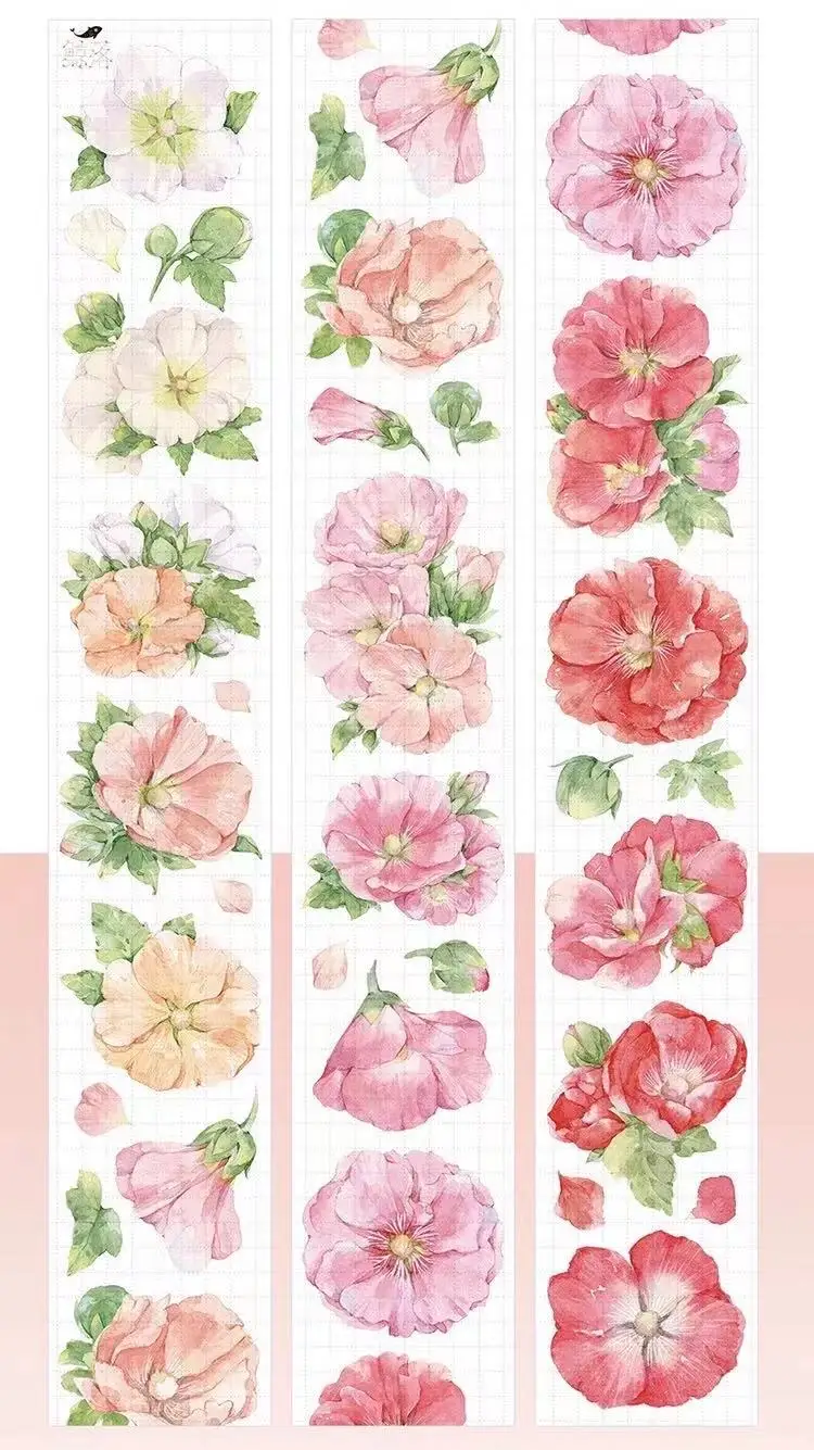 

Много лепесток лента Washi для изготовления открыток пуля журнал Сделай Сам декоративные Стикеры для скрапбукинга