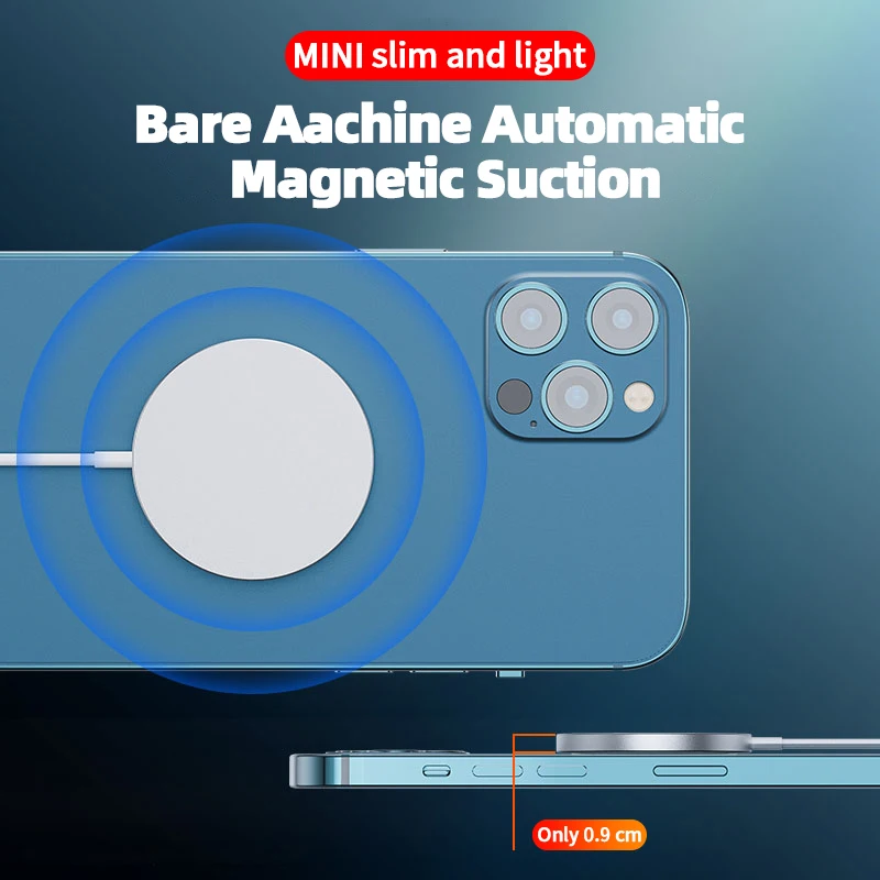 

15W Magnet Wireless Charger for iPhone12/iphone 12 mini Mobile Phone Magnetic Charger For iPhone 12 Pro/iPhone 12pro max