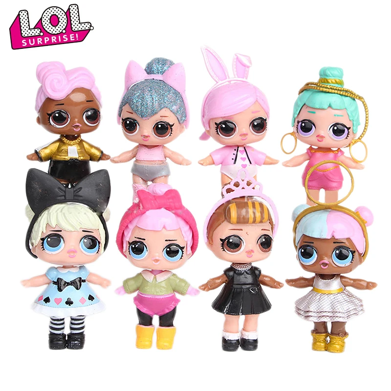

8 Pcs/set L.O.L SURPRISE dolls toys for girls surprise gift baby doll girls toys doll lol surprises kids birthday gift