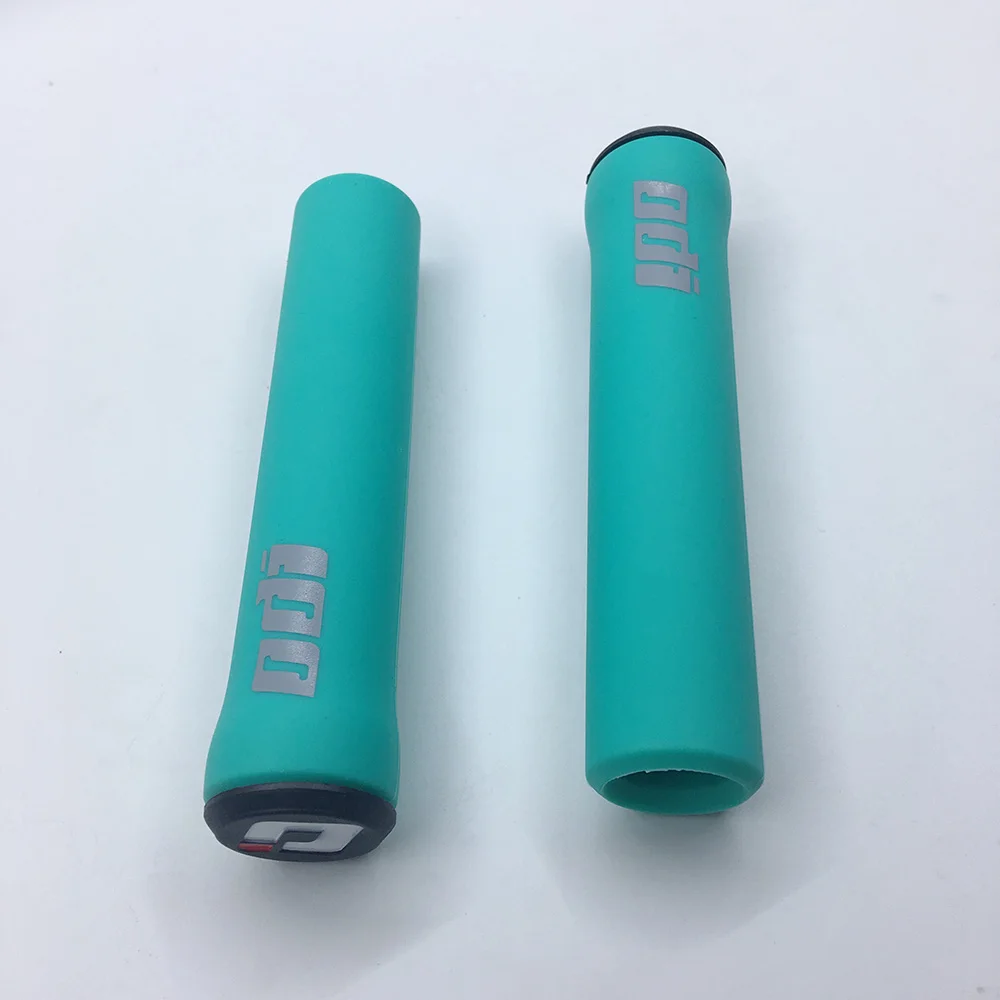 Mint Green ODI велосипедная ручка, набор силиконовых ручек, MTB велосипед, внедорожный, ударопрочный, противоскользящий, для верховой езды, набор, ультра-светильник, ремешок, кнопка блокировки галстука - Цвет: Mint Green