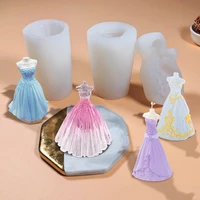 mix mini 3d dress diy clay epoxy resin mold silicone square bubble dessert molds kitchen bakeware candle plaster soap mould kit