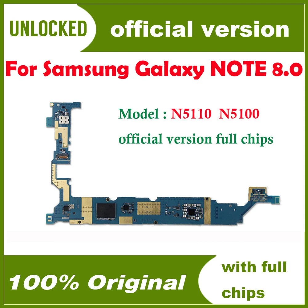 Оригинальная логическая плата для Samsung Galaxy Note 8 0 N5100 N5110 N5120 материнская