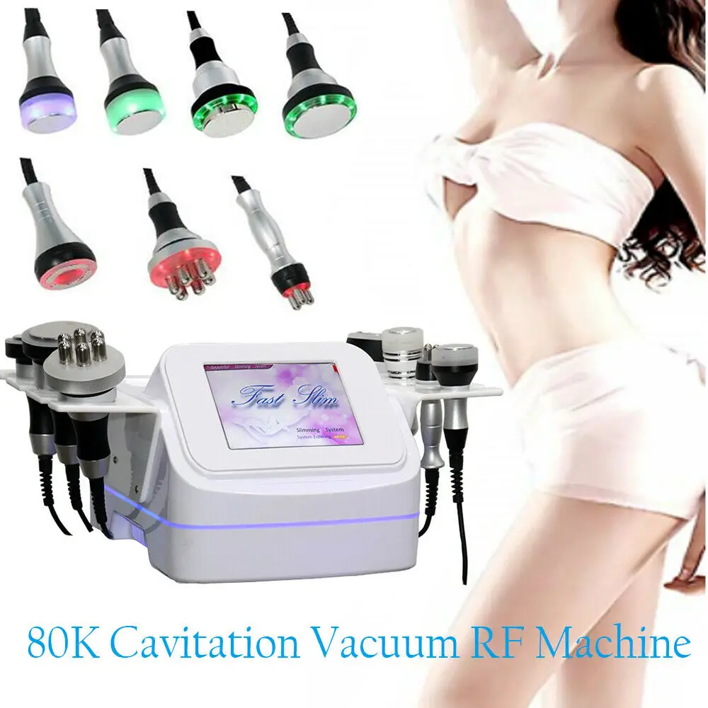 

Slimming Machine Cavitation RF Vacuum 80K Body Shaping 7 Handles Fat Reduction Liop Suction Beauty Equipment Weight Loss