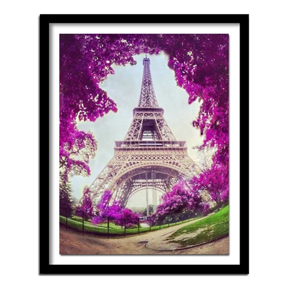 Рукоделие Вышивка Узор DIY Алмазная картина Париж вышивка Романтическая любовь