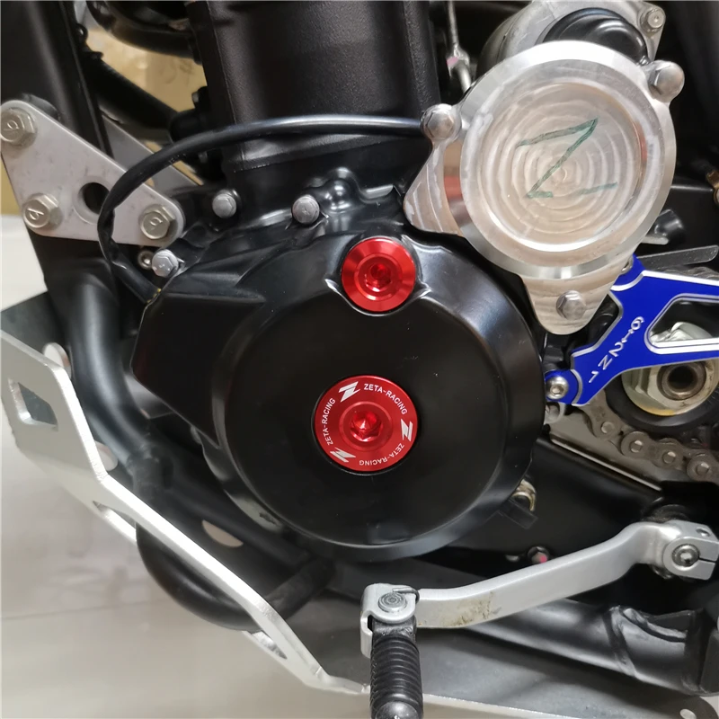 Аксессуары для мотоциклов KAWASAKI KLX250 KLX250S KLX250SF D-TRACKER 2006-2020, отверстие для крышки двигателя с ЧПУ, декоративная крышка с винтом