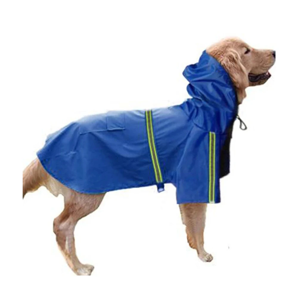 Clothes Pet Big Dog Puppy Raincoat Casual Waterproof Jacket Costumes Yellow Plus Size Xxl Raincoat For Large Dogs