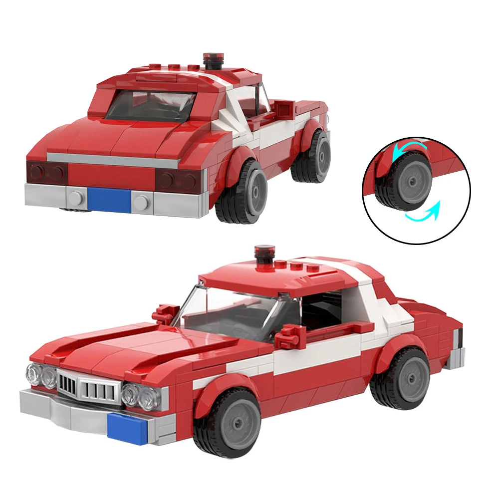 

MOC Car Model Starskyed Hutch 1976 Graned Supercar Torinos Building Blocks Tech DIY Assembly Bricks Toys Kids Xmas Birthday Gift