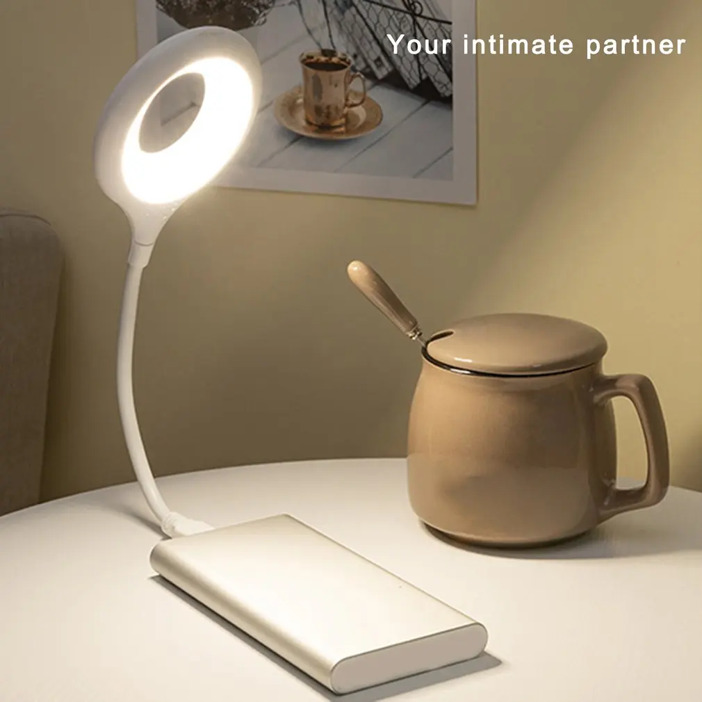 

New Portable Table Lamp USB Socket Freely Foldable LED Light No Flicker Soft Light Saving Energy Eye Protection Away From Myopia
