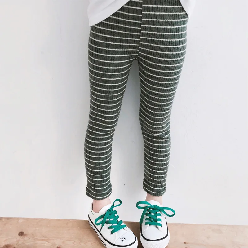 Леггинсы для девочек на весну и осень Детские блестящие штаны модные хлопковые