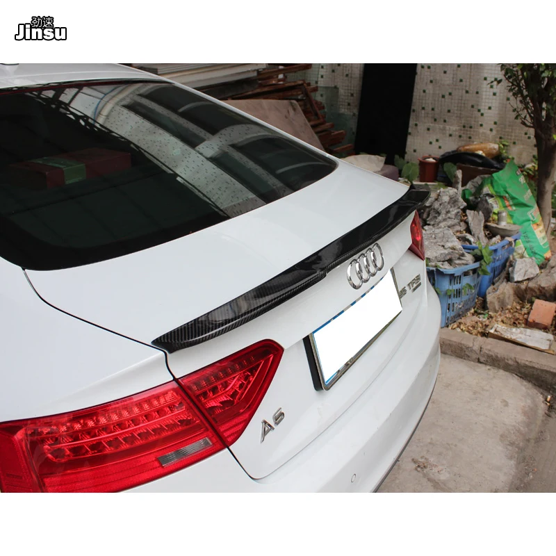 V образный спойлер для заднего багажника из углеродного волокна audi a5 sportback 4door 2007