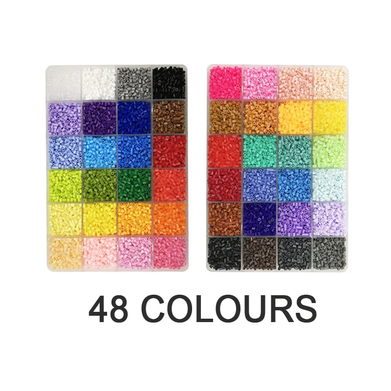 48(AB) YantBeads 2,6 мм Мини бусины комплект ювелирных изделий 96/120/144 цвета 550 шт. цветов DIY Хама бусины железных шариков высокое качество подарок - Цвет: 48(AB)