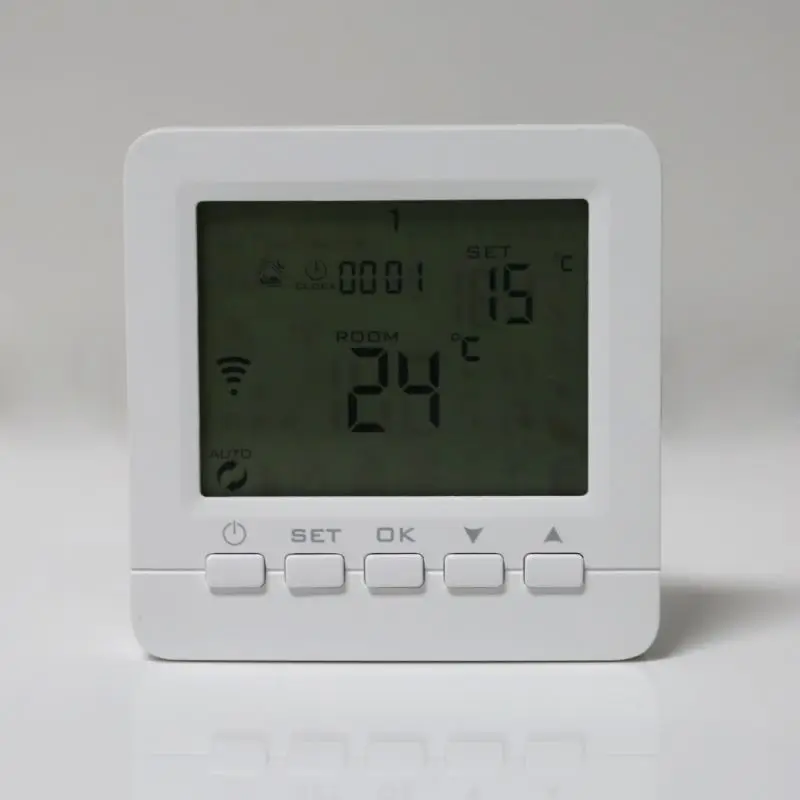 

WiFi Smart Electric Heating Thermostat Room Temperature Controller 16A 90-240VAC for Alexa Echo Google Home IFTTT HX6C