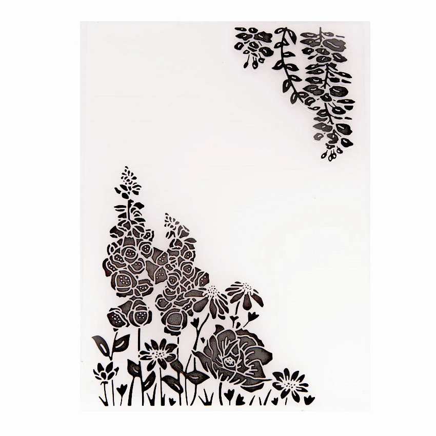 Цветочная лоза вьющаяся бумажной папки для тиснения Пластик Скрапбукинг DIY