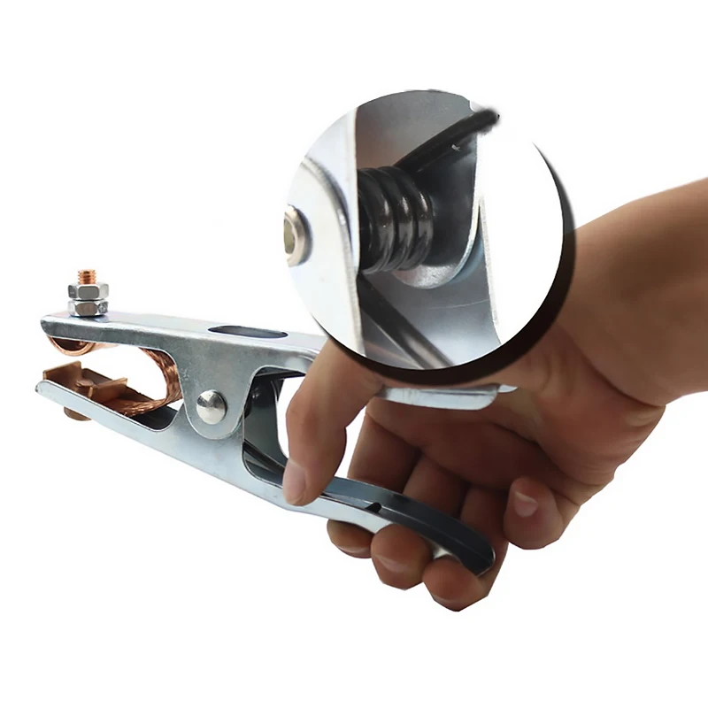 Abrazadera de Cable de 300A, abrazadera de tierra, soporte de electrodo de soldadura, abrazadera del electrodo, máquina soldadora, herramientas, Clip de Cable, 1 ud.