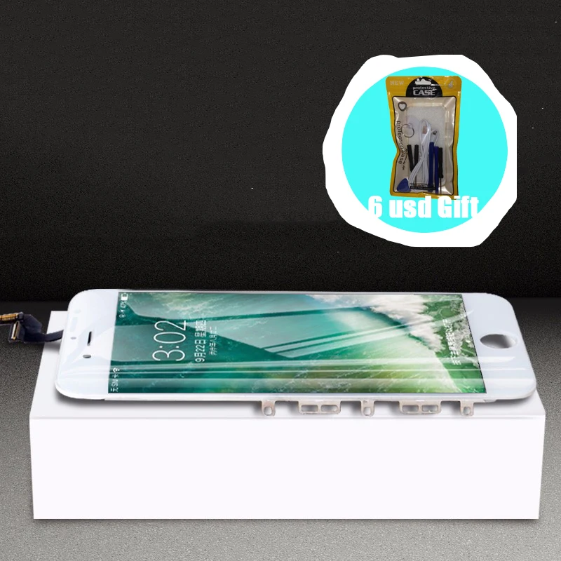 [6 USD подарок] для iPhone 6 6S 8 ЖК экран протектор Apple черный белый Ecran с ремонтным