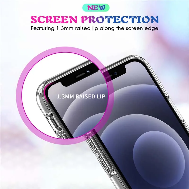 

Transparent Mobile Phone Magsafe Case For Iphone 12 12Mini 12Pro 12ProMax Shockproof TPU+PC Cover Shell HA021