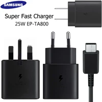 original samsung galaxy note 10 plus 25w super fast charger wall adapter ep ta800 pd cable for galaxy s21 s20 ultra s10 note 9 8